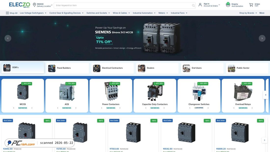 Screenshot of eleczo.com