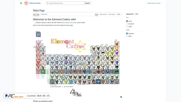 elementcattos.miraheze.org screenshot