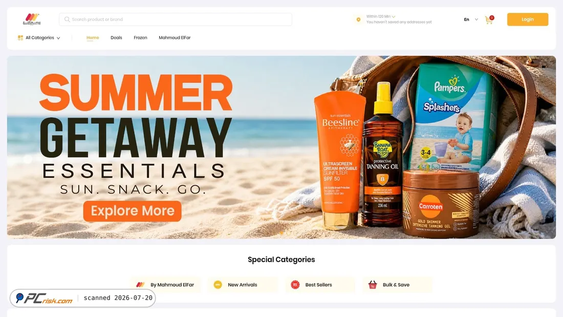 Screenshot of elfarmarket.com