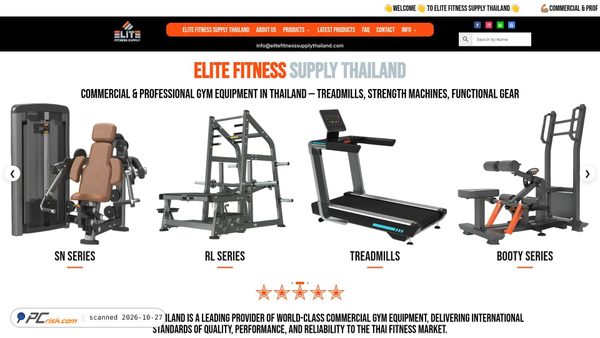 elitefitnesssupplythailand.com screenshot