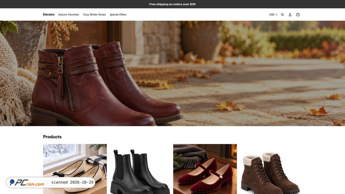 Screenshot di eloraineshop.com