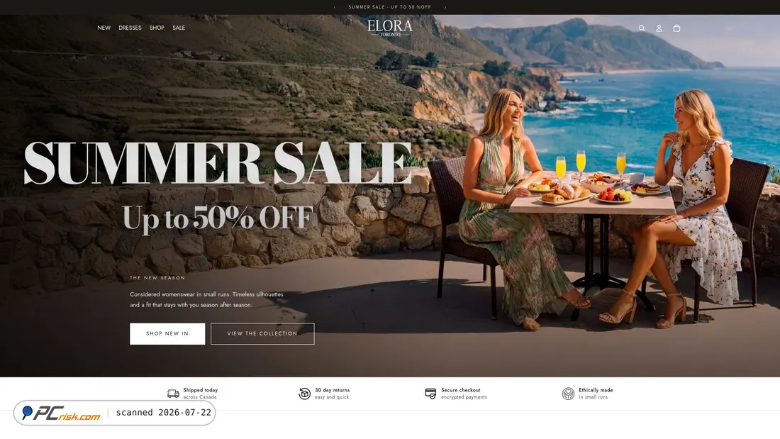 Screenshot of eloratoronto.com