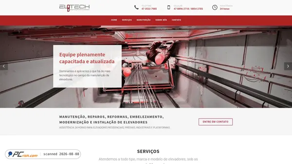 elotech.ind.br screenshot