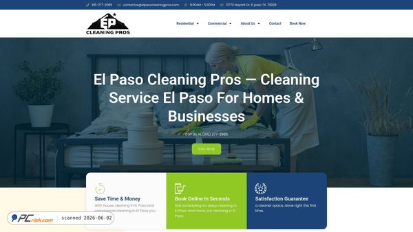 elpasocleaningpros.com screenshot