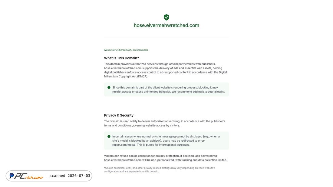 Screenshot of elvermehwretched.com