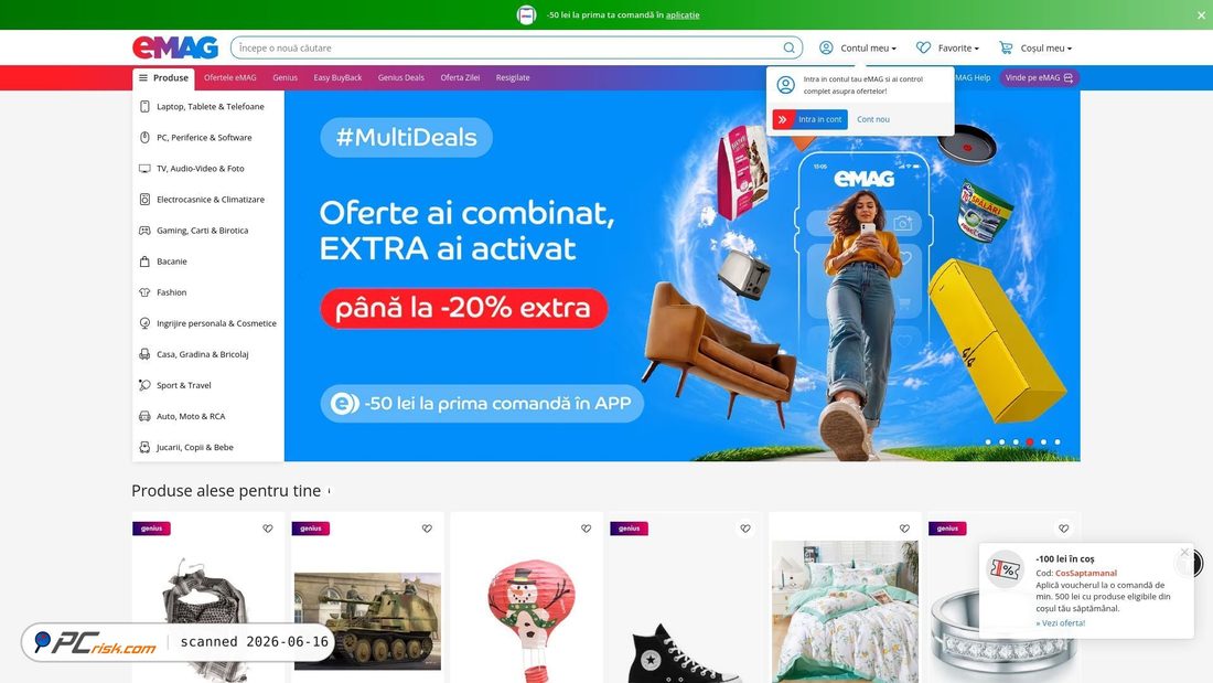 Screenshot di emag.ro