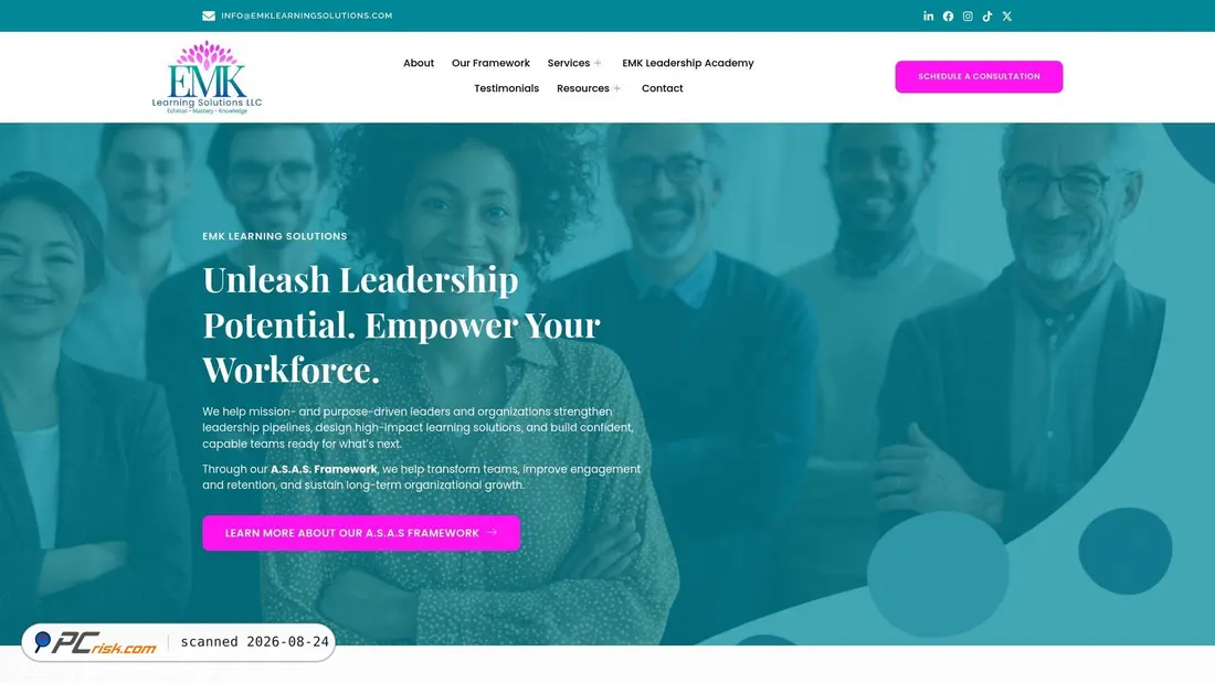 Screenshot of emklearningsolutions.com