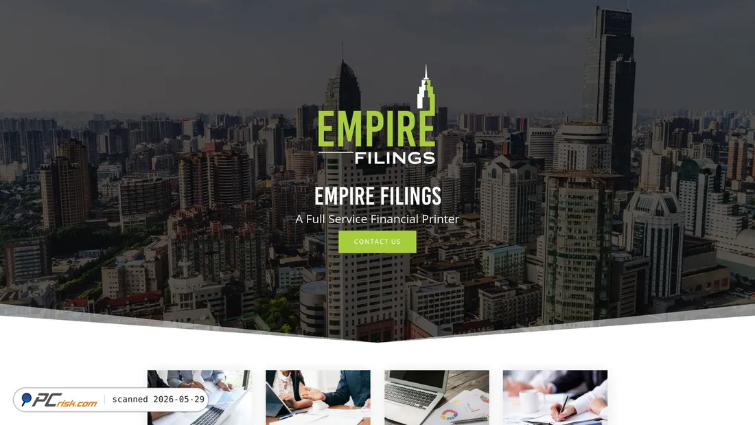 Screenshot of empirefilings.com