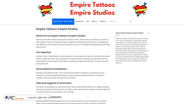 empiretattooz.com screenshot