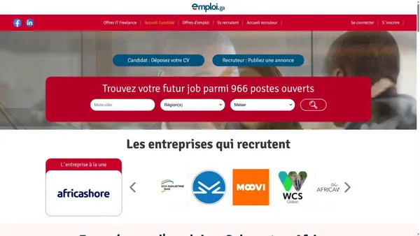 emploi.ga screenshot