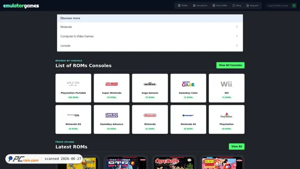 emulatorgamesx.net screenshot