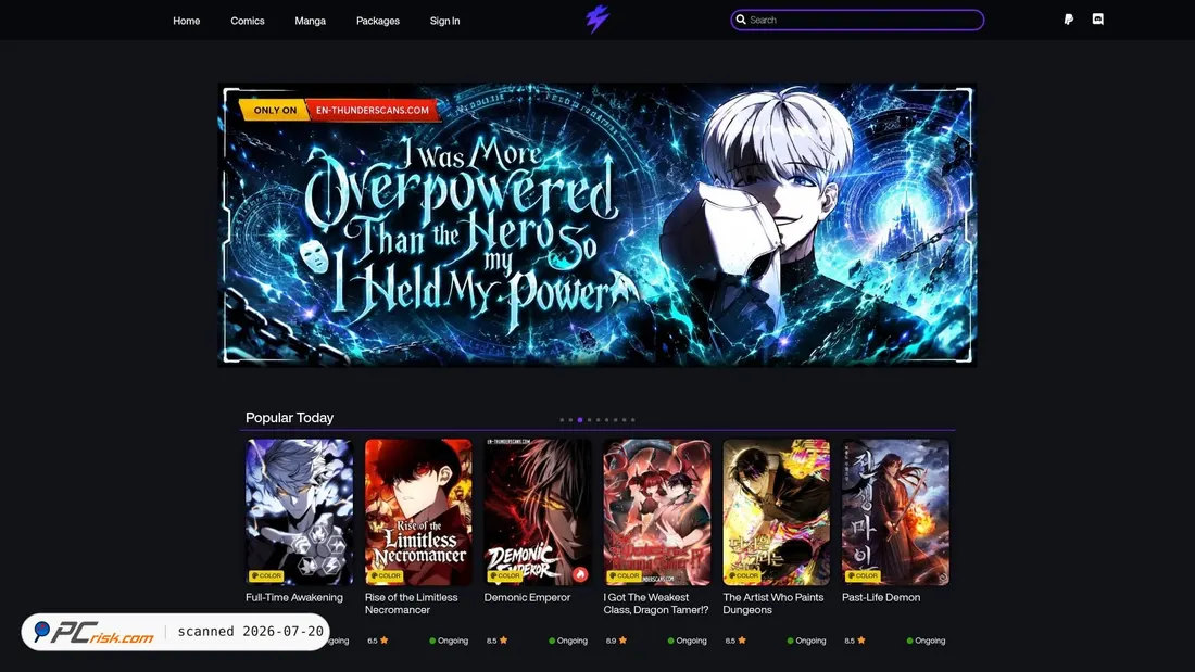 Screenshot of en-thunderscans.com