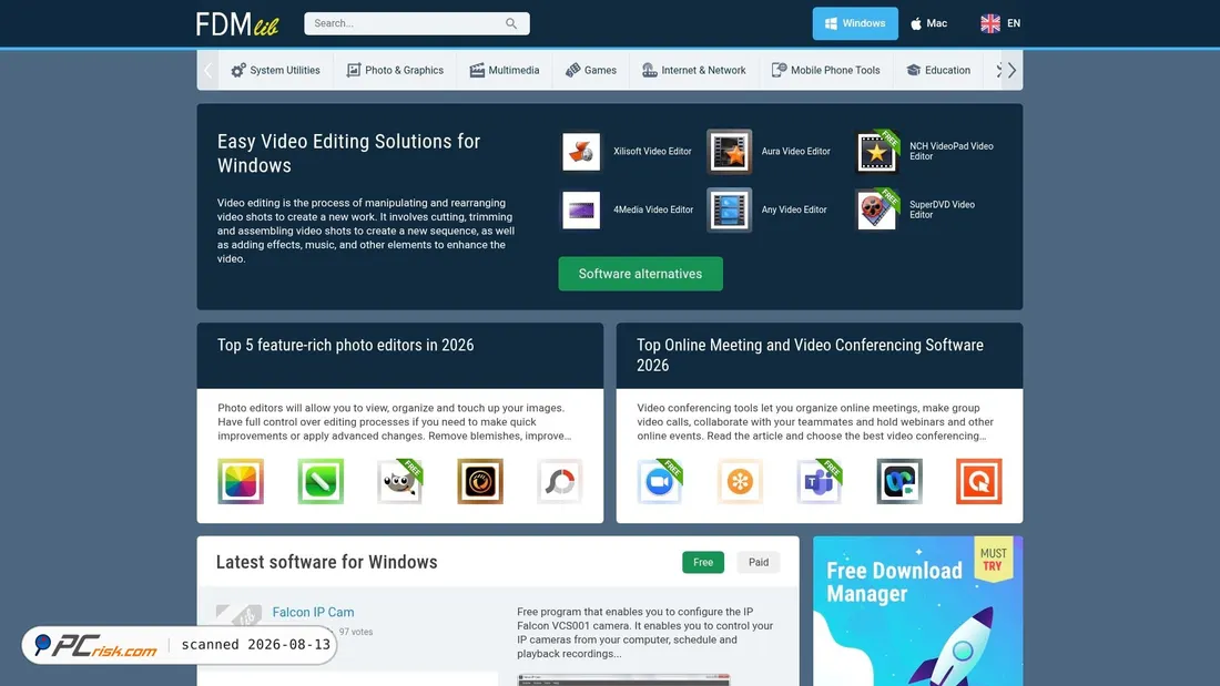 Screenshot of en.freedownloadmanager.org