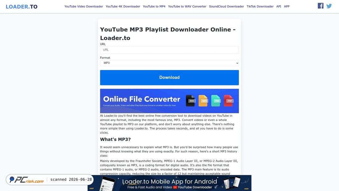 Screenshot of en.loader.to