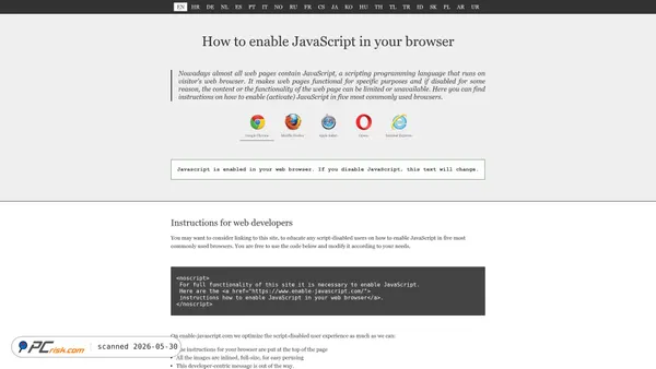 enable-javascript.com screenshot