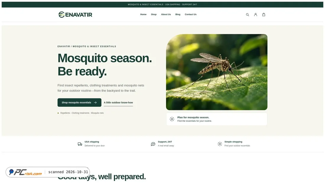Captura de ecrã de enavatir.com