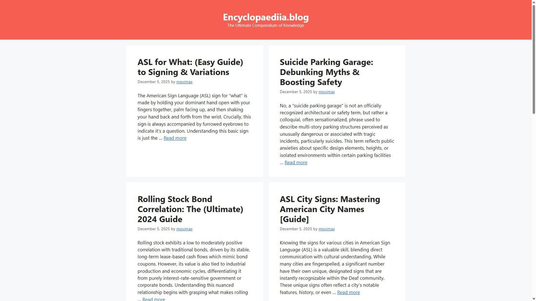 Screenshot of encyclopaediia.blog