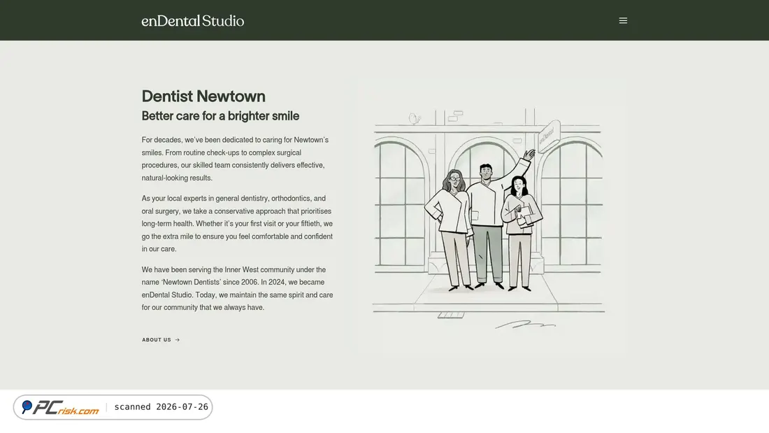 Screenshot of endentalstudio.com.au
