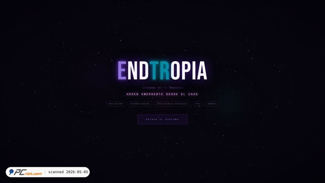 Screenshot di endtropia.com