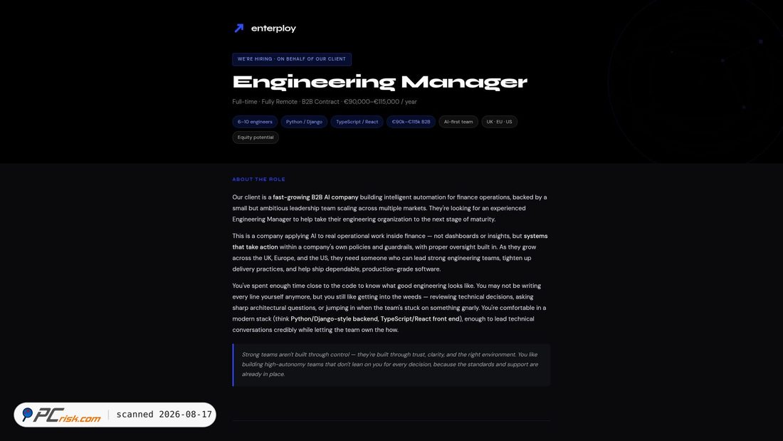 Screenshot von engineering-manager.netlify.app