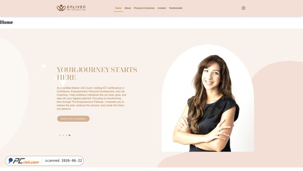 enlivenwithsarah.com screenshot