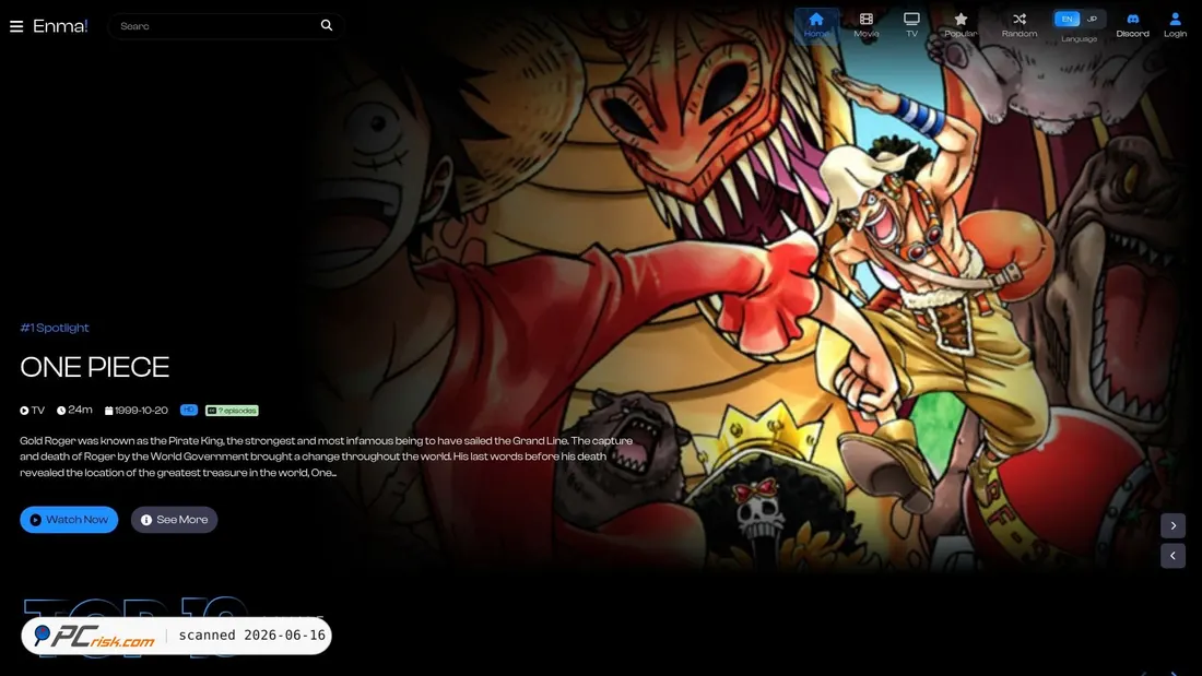 Screenshot of enma.lol