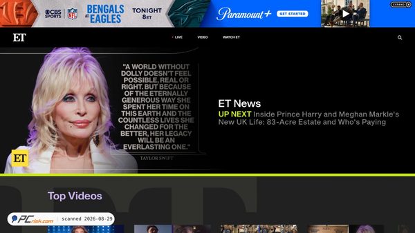 Capture d’écran de entertainmenttonight.com