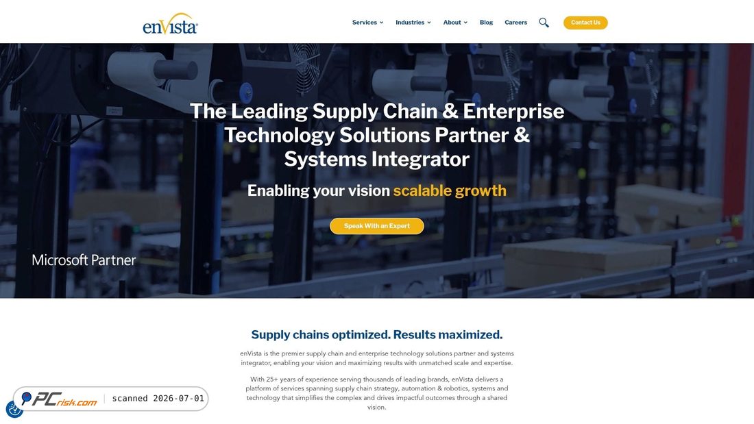 Screenshot of envistacorp.com