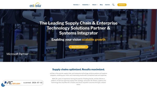 envistacorp.com screenshot