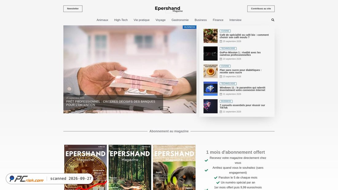 Captura de ecrã de epershand.net