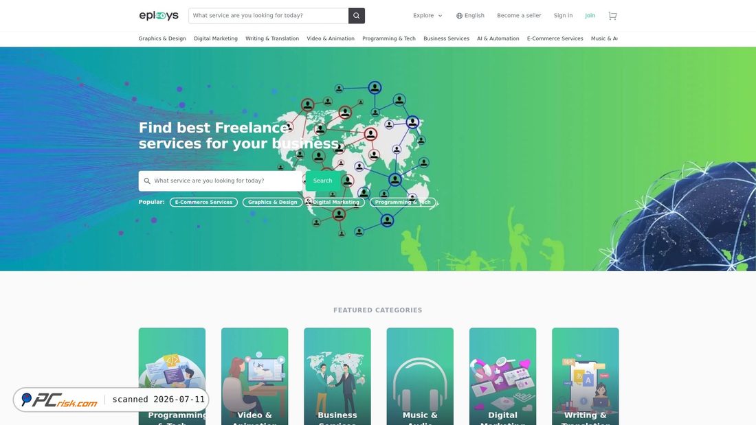 Screenshot von eploys.com