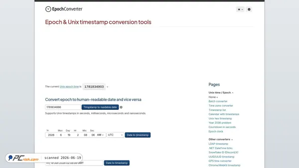 epochconverter.com screenshot
