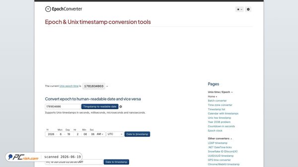 epochconverter.com screenshot