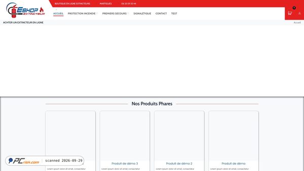 eshop-extincteur.fr screenshot