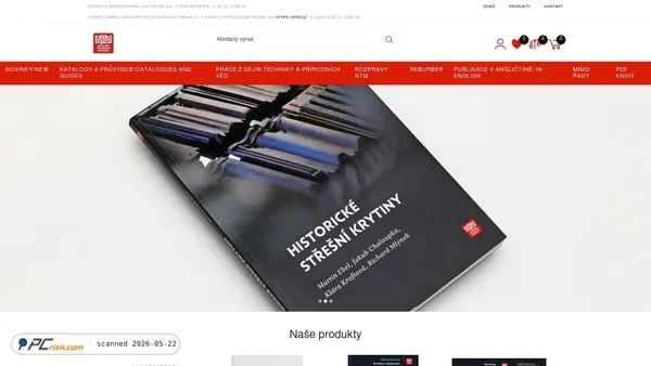 eshop.ntm.cz screenshot