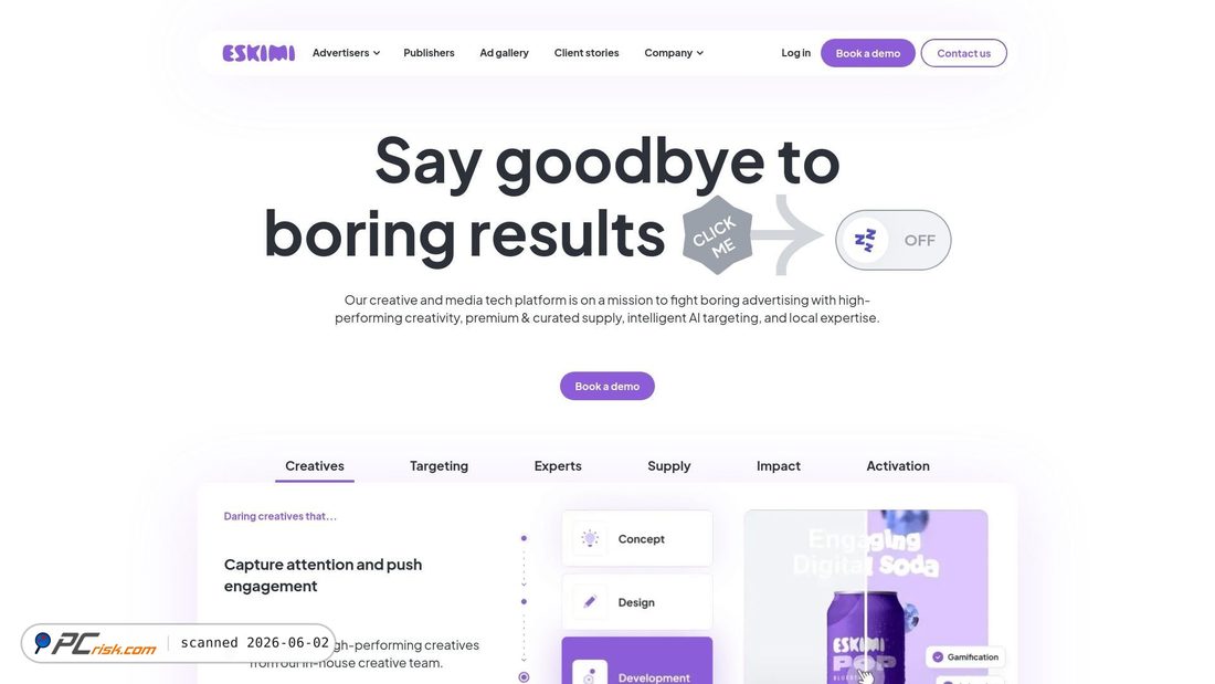 Screenshot of eskimi.com