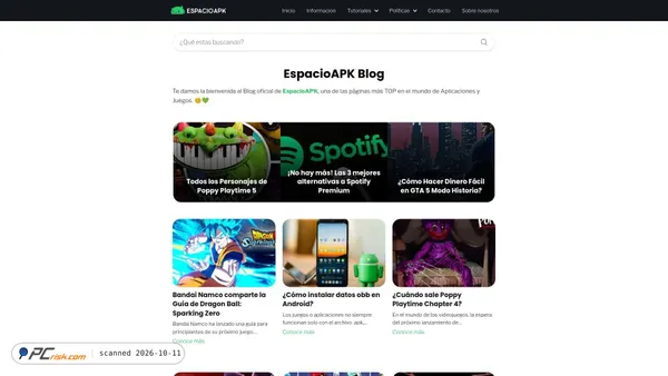 Capture d’écran de espacioapk.io