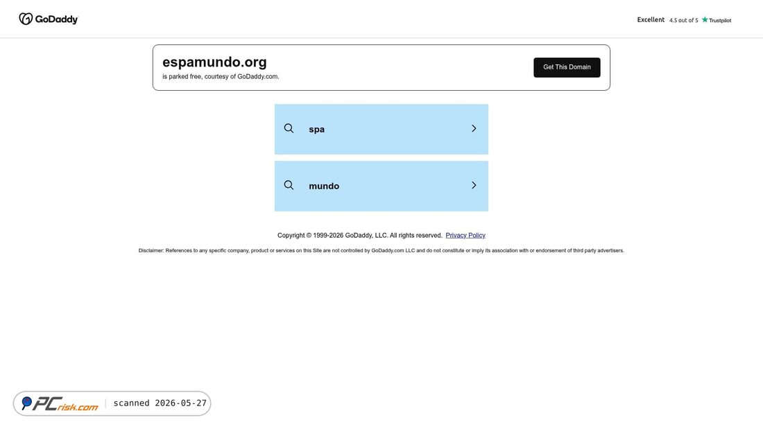 Screenshot of espamundo.org