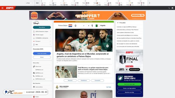 espn.com.ve screenshot