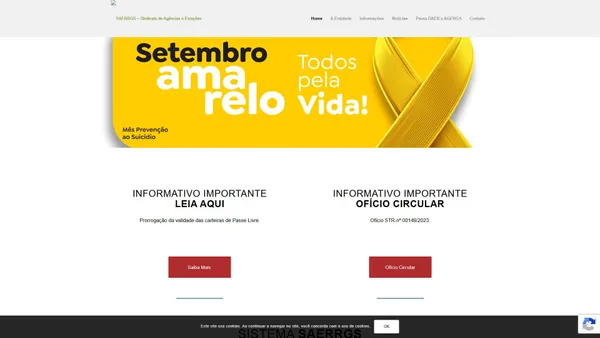 Screenshot van estacoesrodoviarias.com.br