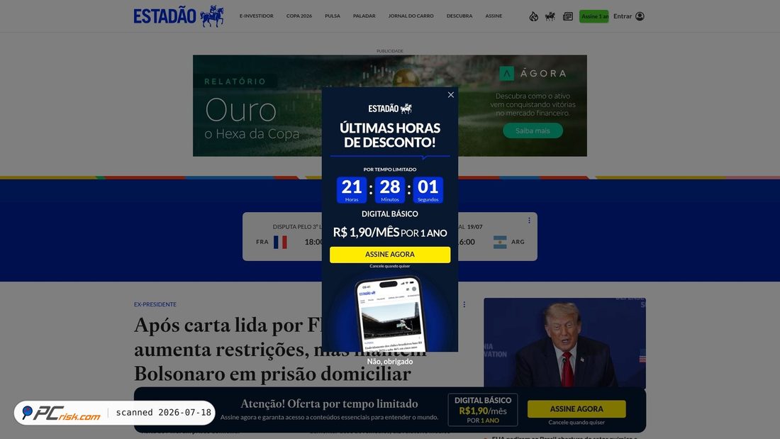 Screenshot of estadao.com.br