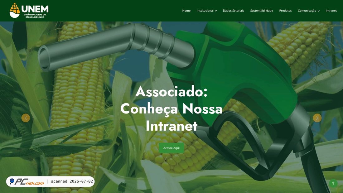 Screenshot of etanoldemilho.com.br