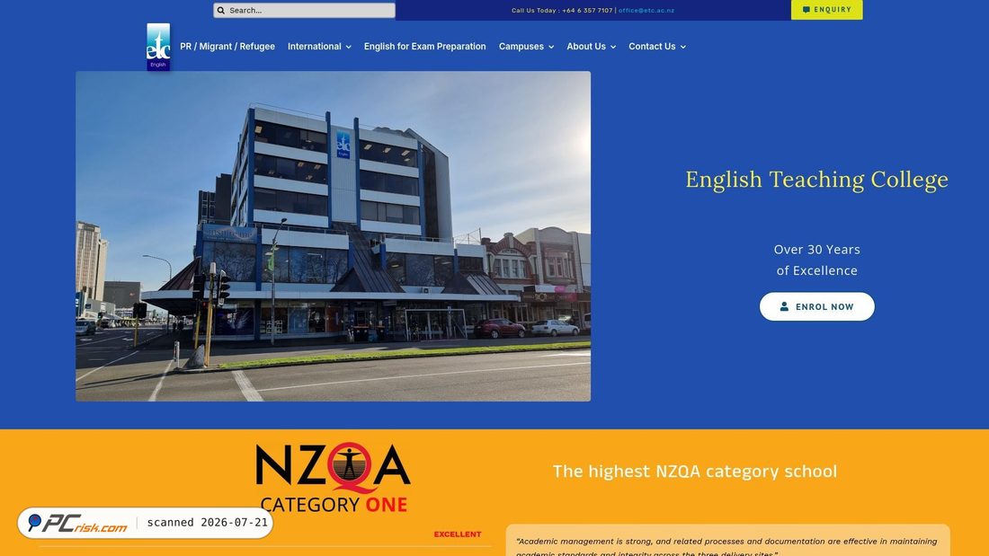 Screenshot of etc.ac.nz