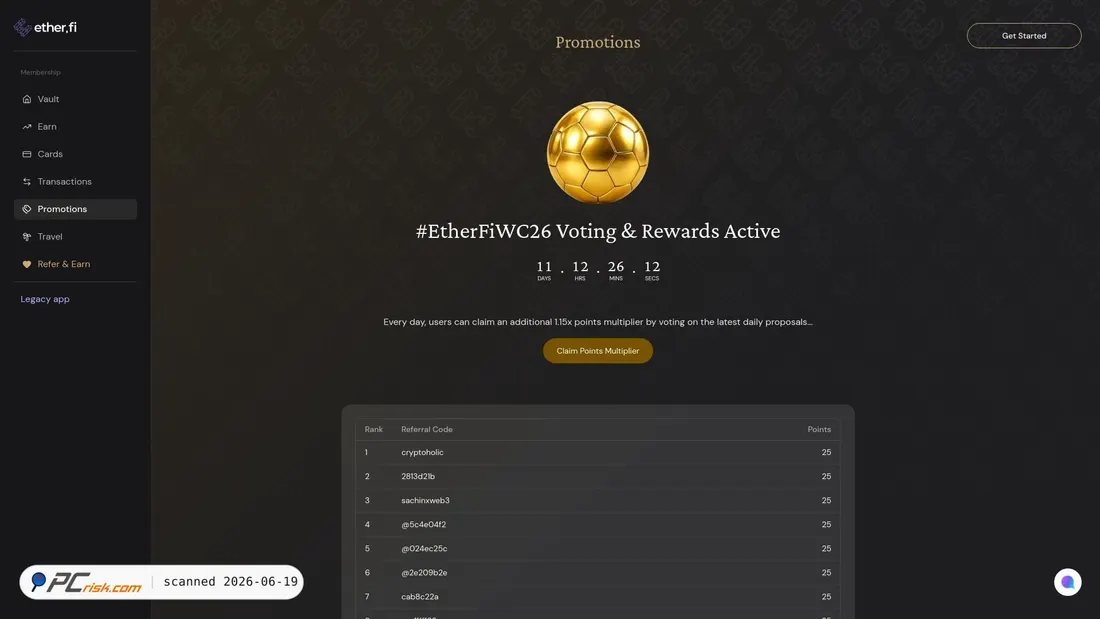 Screenshot of etherfi-wc26.com