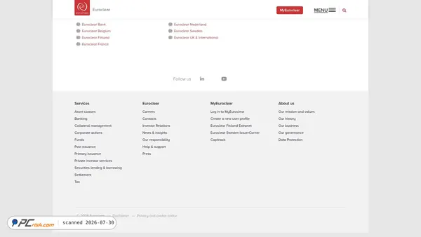 euroclear-netherlands.nl screenshot