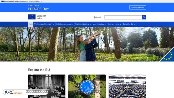 europa.eu screenshot
