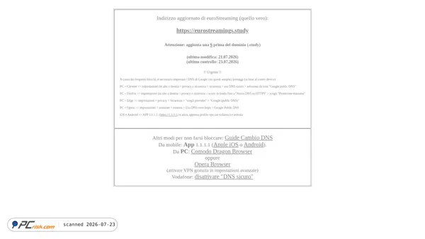 eurostreaming-nuovo-indirizzo.com screenshot