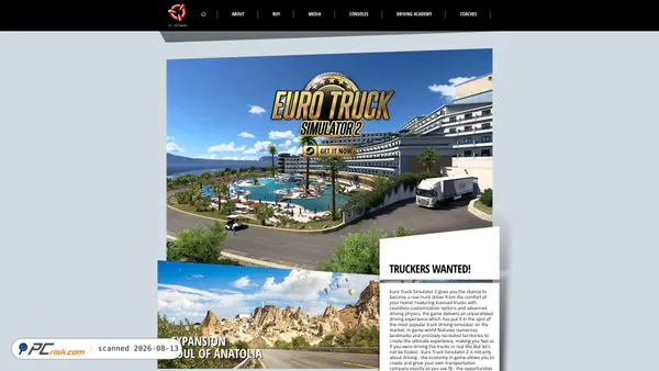 eurotrucksimulator2.com screenshot
