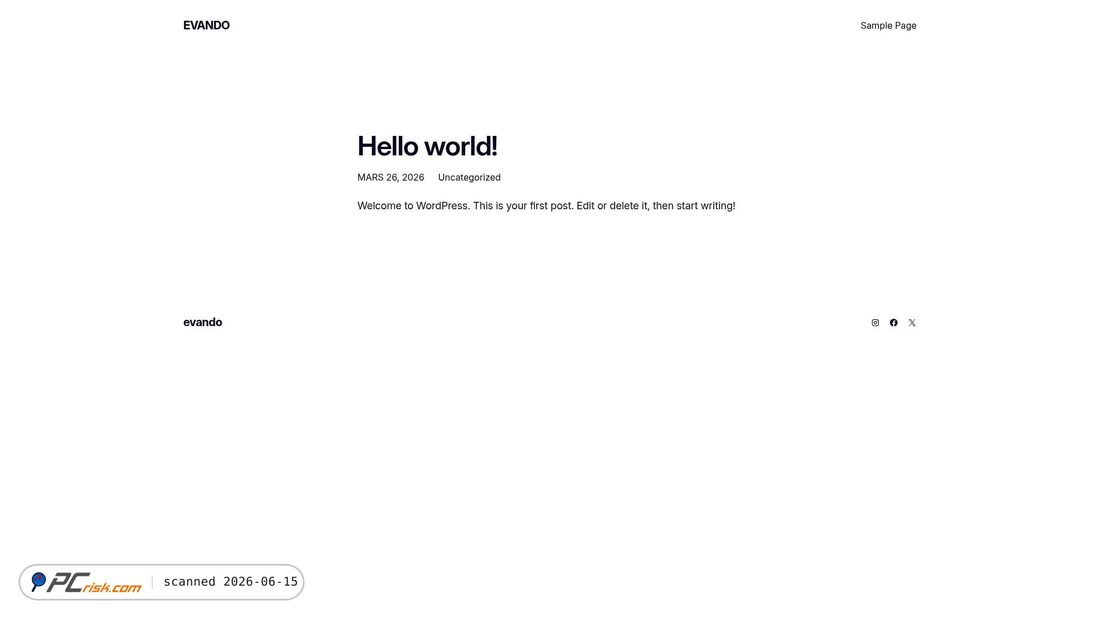 Screenshot of evandol.com
