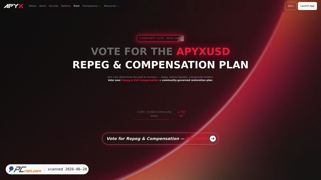 Screenshot of event-apyxfi.com